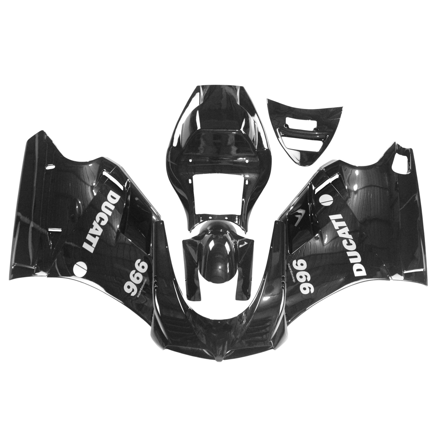Amotopart Ducati 1996-2002 996/748 Kit de peur tout noir