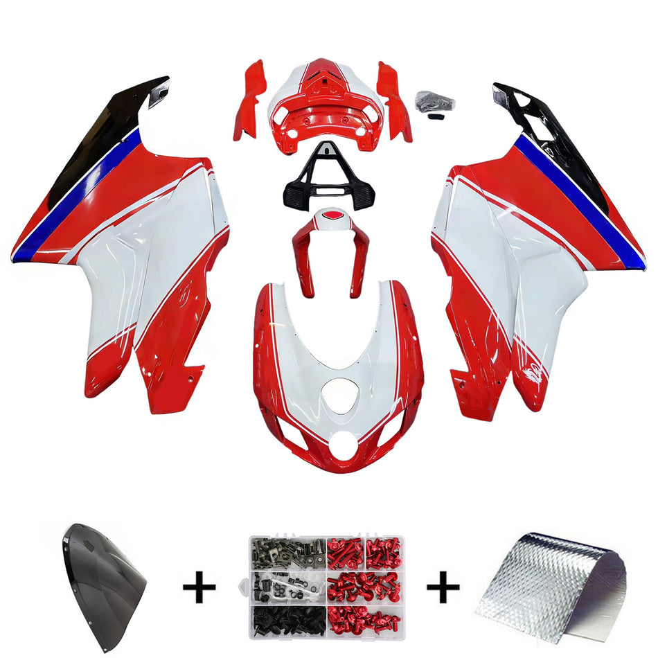 Amotopart Ducati 2005-2006 999/749 Red Mix White Fairing Kit