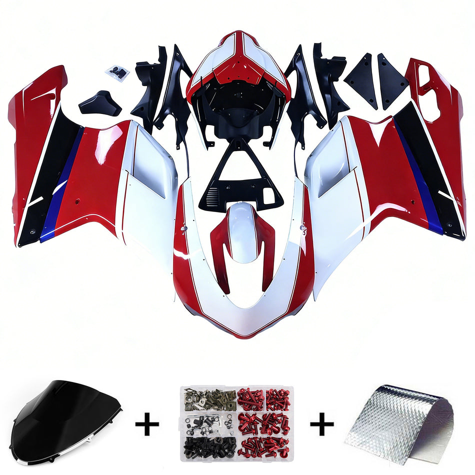 Amotopart-Verkleidungen für 2007-2012 Ducati 1098 1198 848 Red Xerox Racing Generic