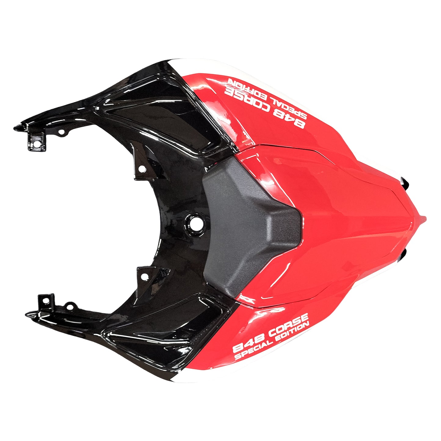 Amotopart Carénages pour 2007-2012 Ducati 1098 1198 848 Rouge Noir 1198 Race Generic Race