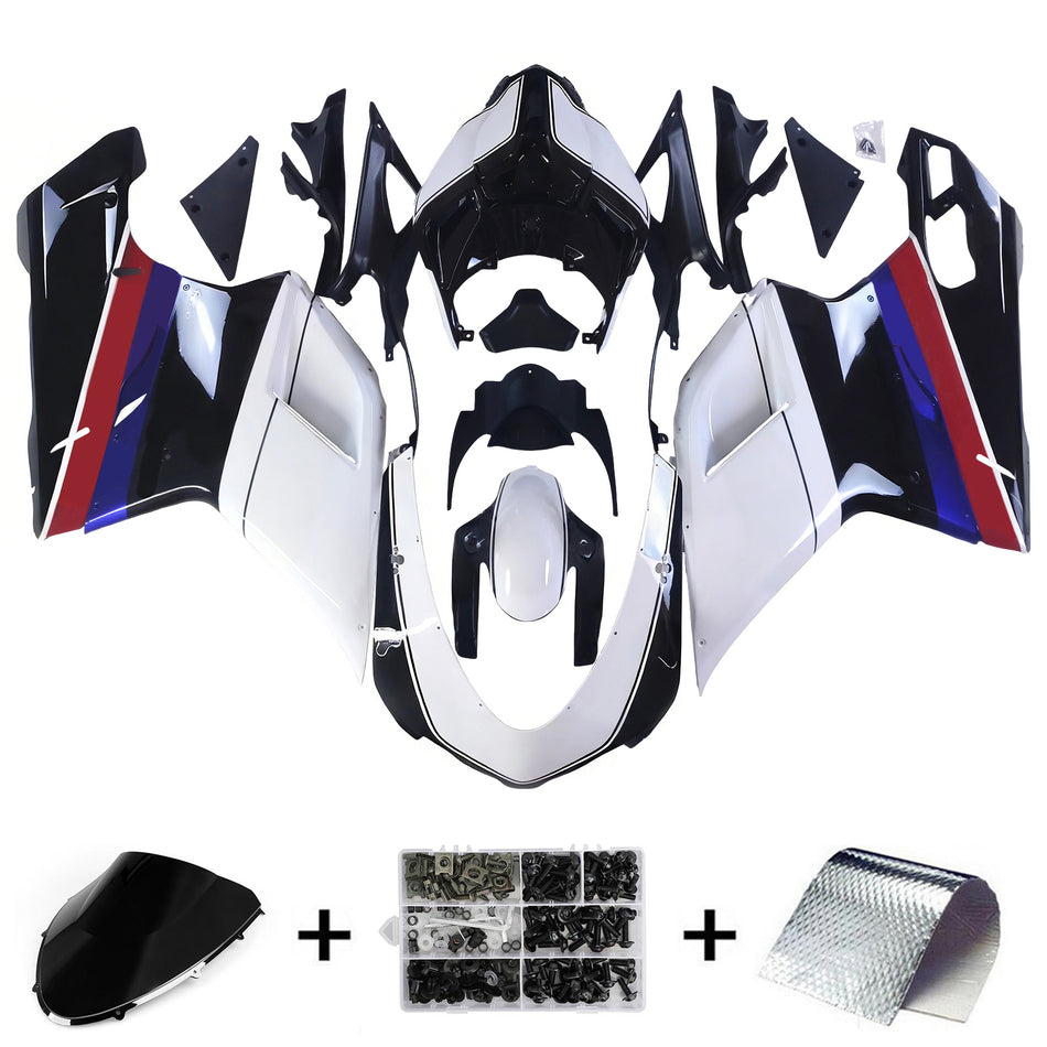 Amotopart Verkleidungsset für Ducati 1098 1198 848 2007–2011, Karosserie, ABS