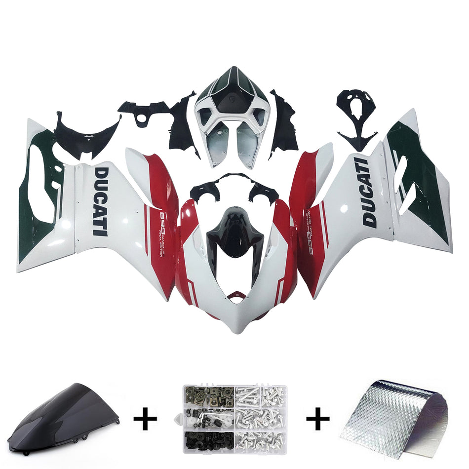 Amotopart Verkleidungsset für Ducati 1199 899 2012–2015, Karosserie, Kunststoff, ABS