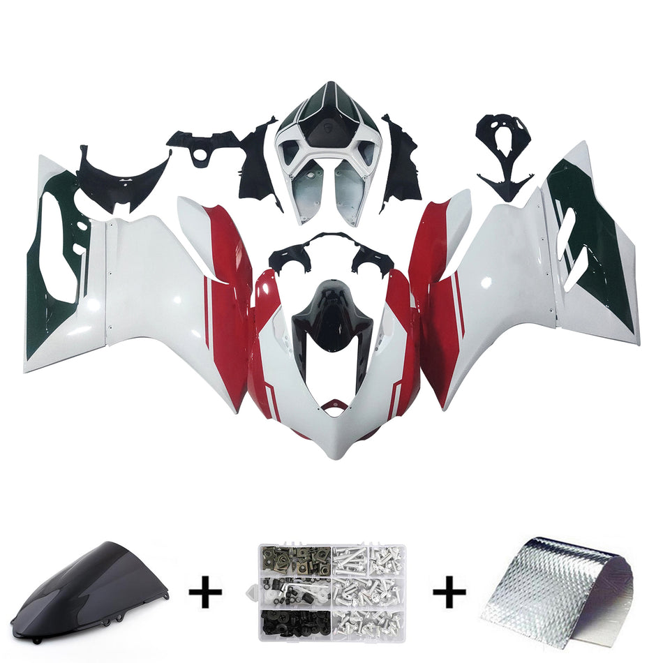 Amotopart Verkleidungsset für Ducati 1199 899 2012–2015, Karosserie, Kunststoff, ABS