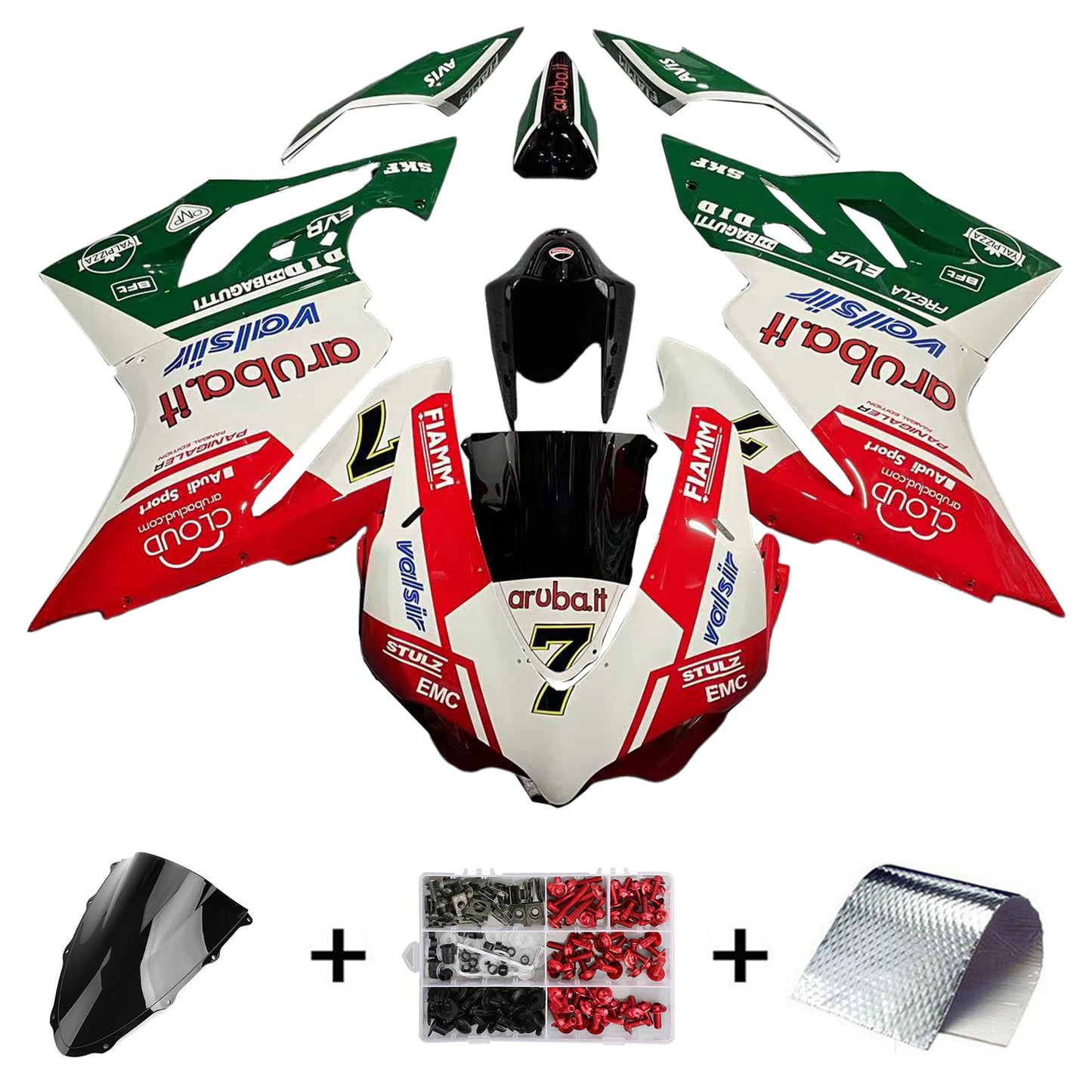 Amotopart Verkleidungsset für Ducati 1299 959 2015–2020, Karosserie, Kunststoff, ABS