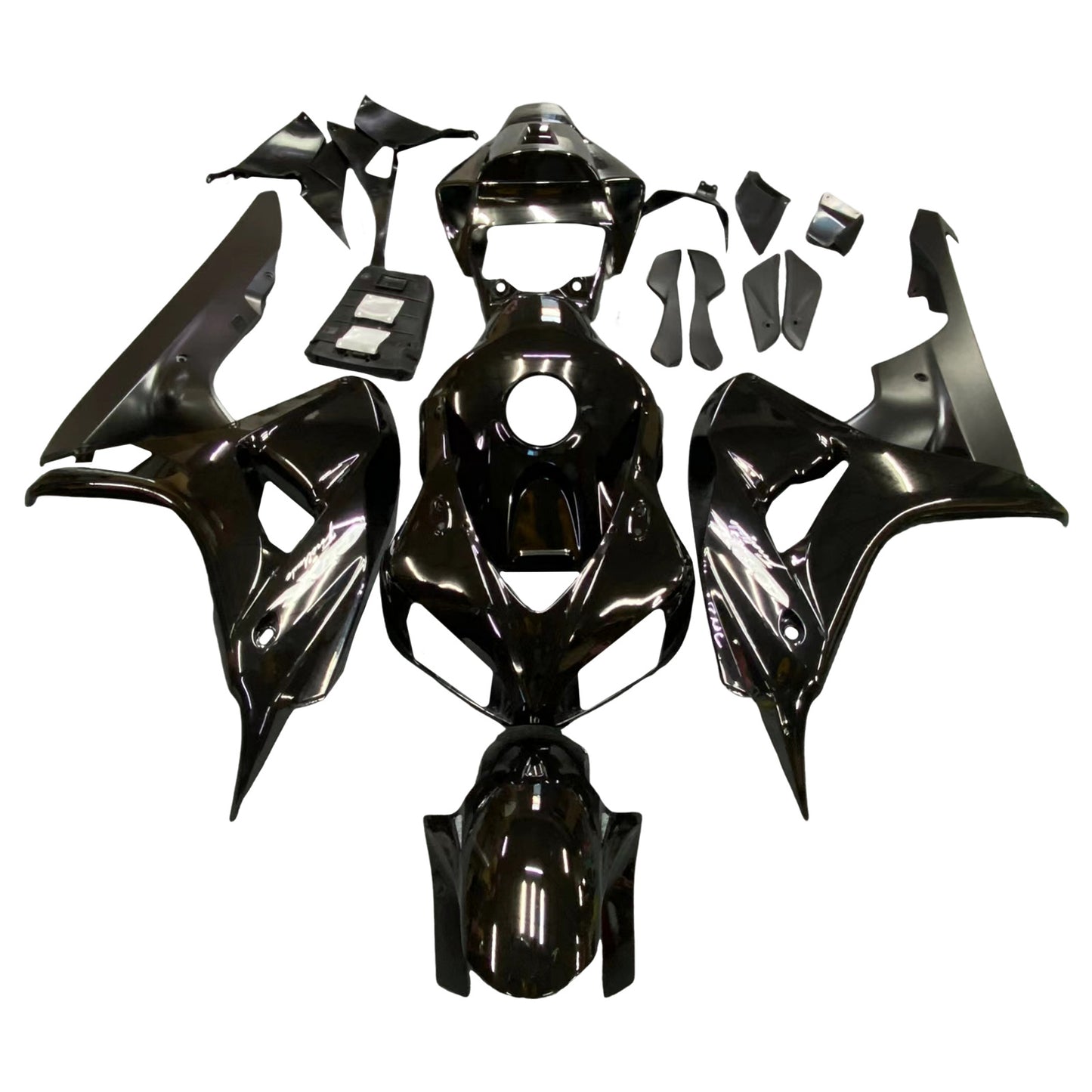 Amotopart Gloss Black Fearing Kit Bodywork ABS fit für Honda CBR1000RR 2006 2007 Generika