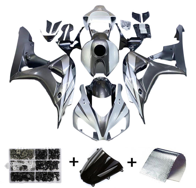 Amotopart 2006-2007 CBR1000 Honda Kit de carénage noir et gris