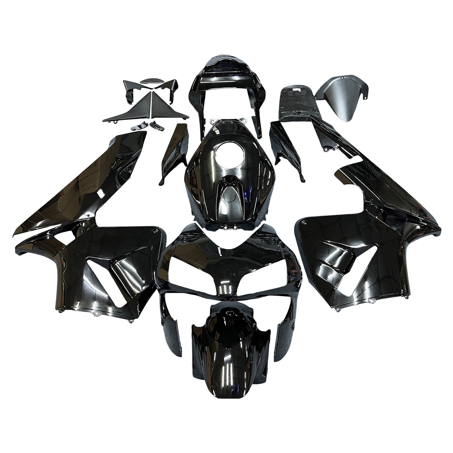 AMOTOPART -Verahmungskit Bodywork ABS fit für Honda CBR600RR 2003 2004 Gloss Black Generic