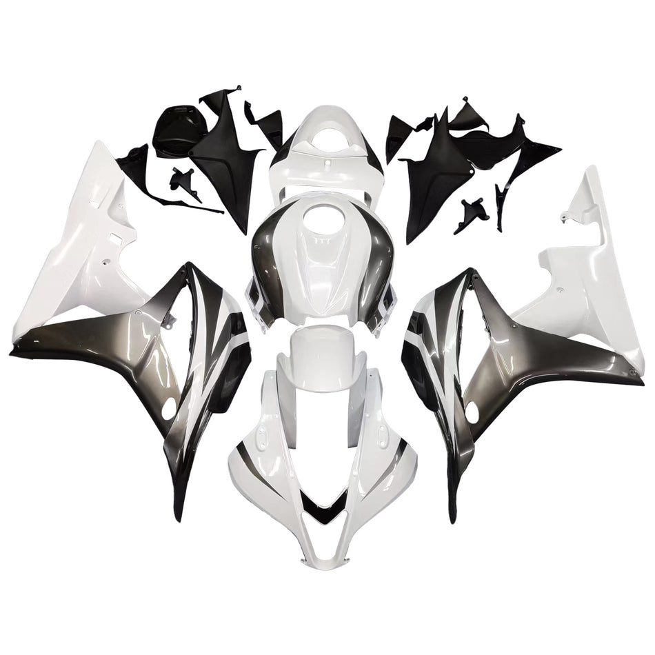 Amotopart ABS -Injektionsformk枚rperverkleidungskit f眉r Honda CBR600RR 2007 2008 Wei脽 Schwarz Generika