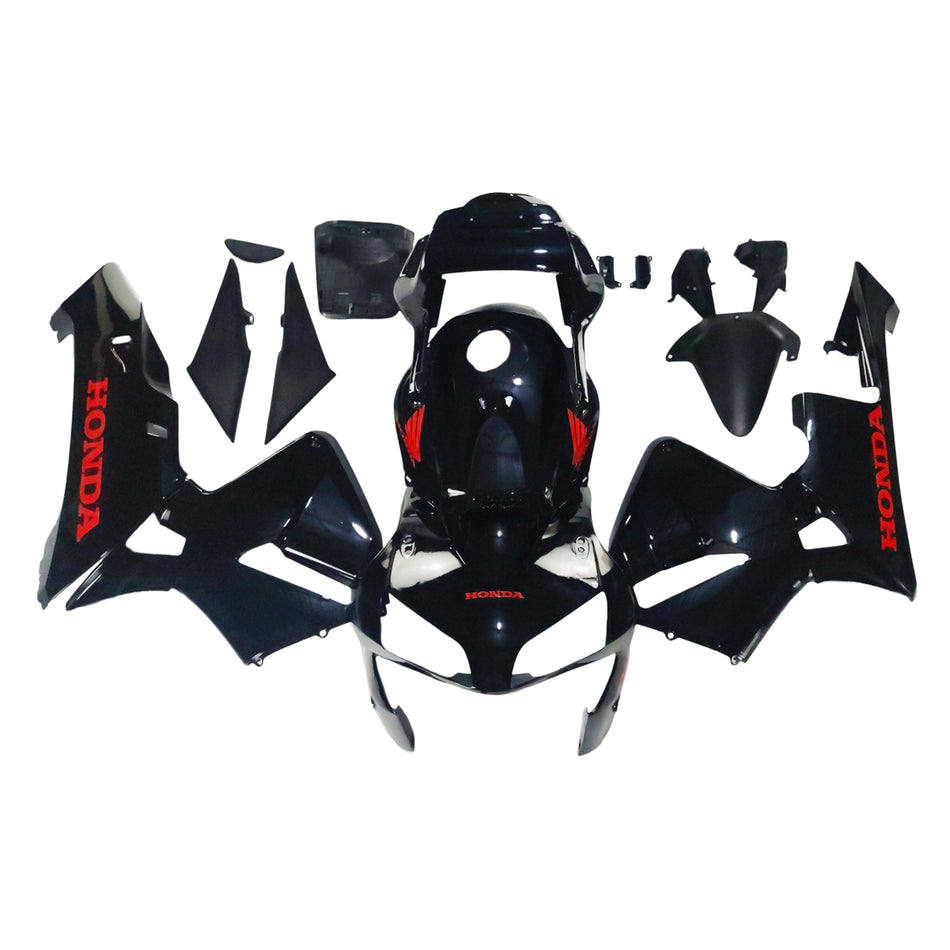 Amotopart 2003-2004 Honda CBR600 Verkleidung Black Kit