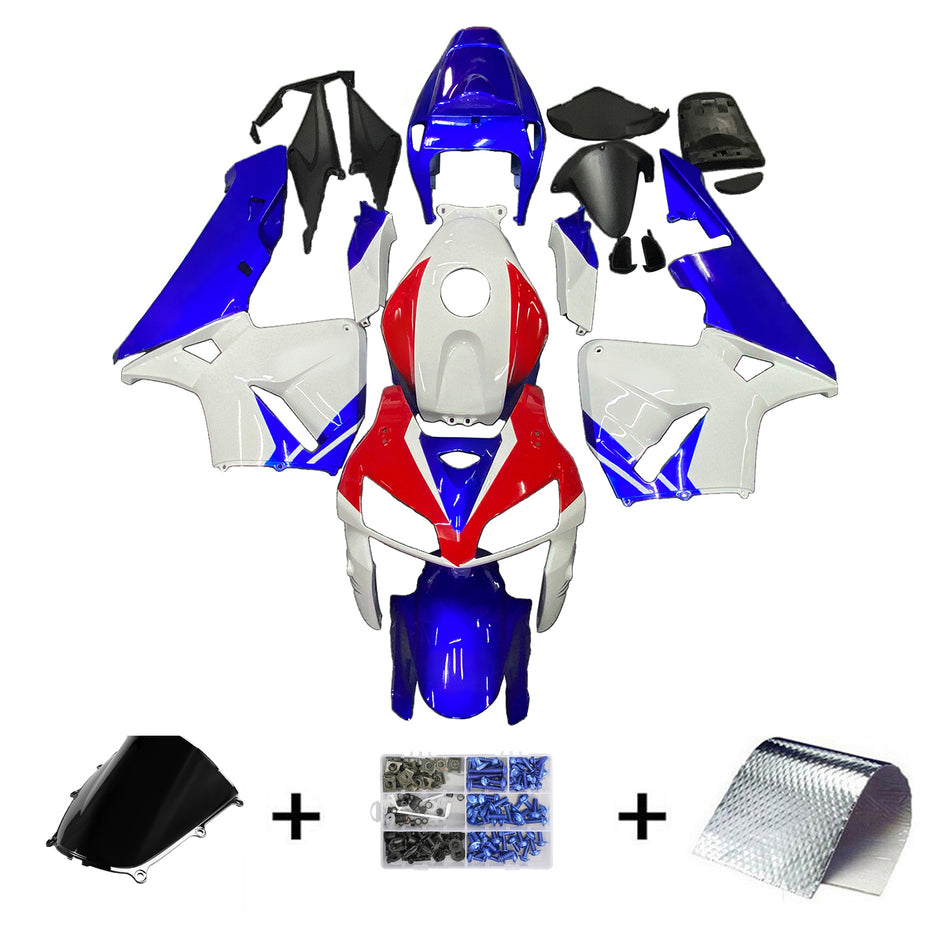Amotopart 2005-2006 Honda CBR600 Verkleidung wei? & blaues Kit