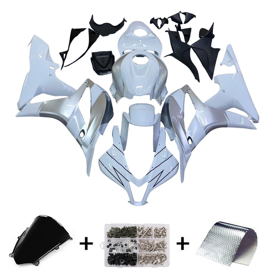 Amotopart 2013-2023 Honda CBR600 Verkleidung wei? und rote Kit