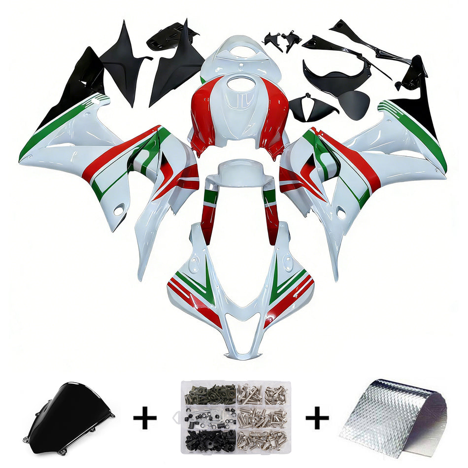 Amotopart 2007-2008 Honda CBR600 Verkleidung Multi White Kit