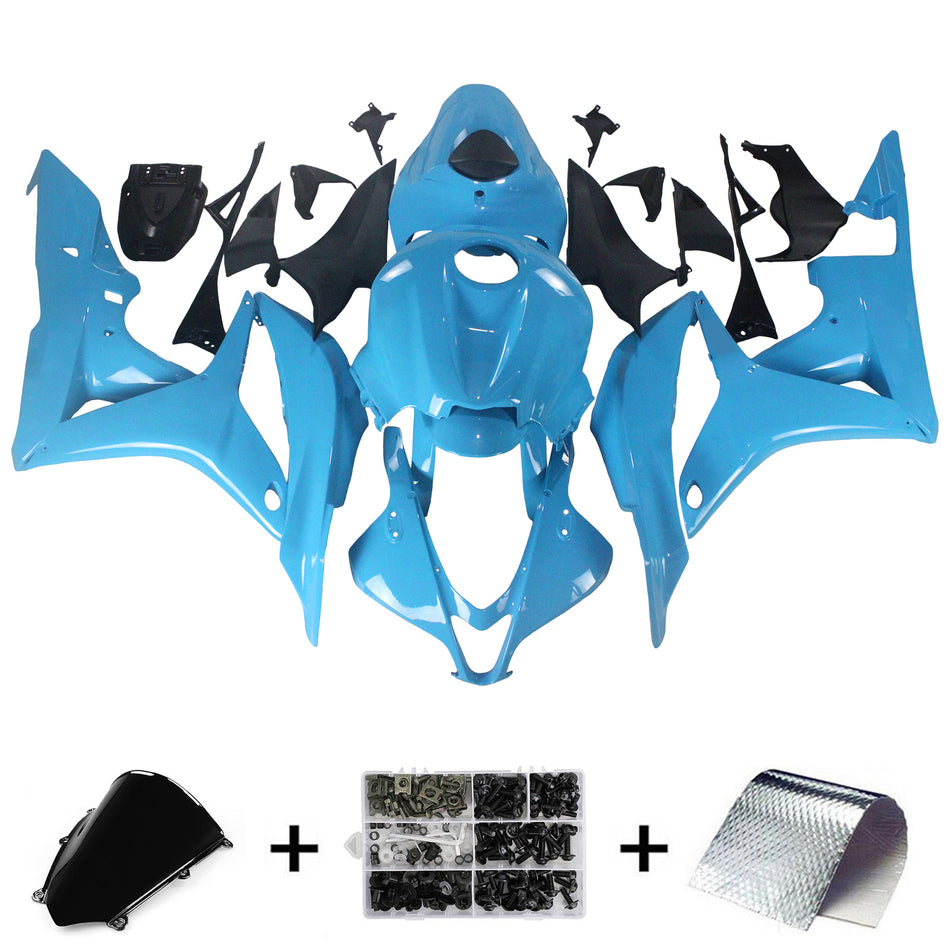Amotopart Verkleidungssatz Karosserie Kunststoff ABS für Honda CBR600RR 2007-2008 F5