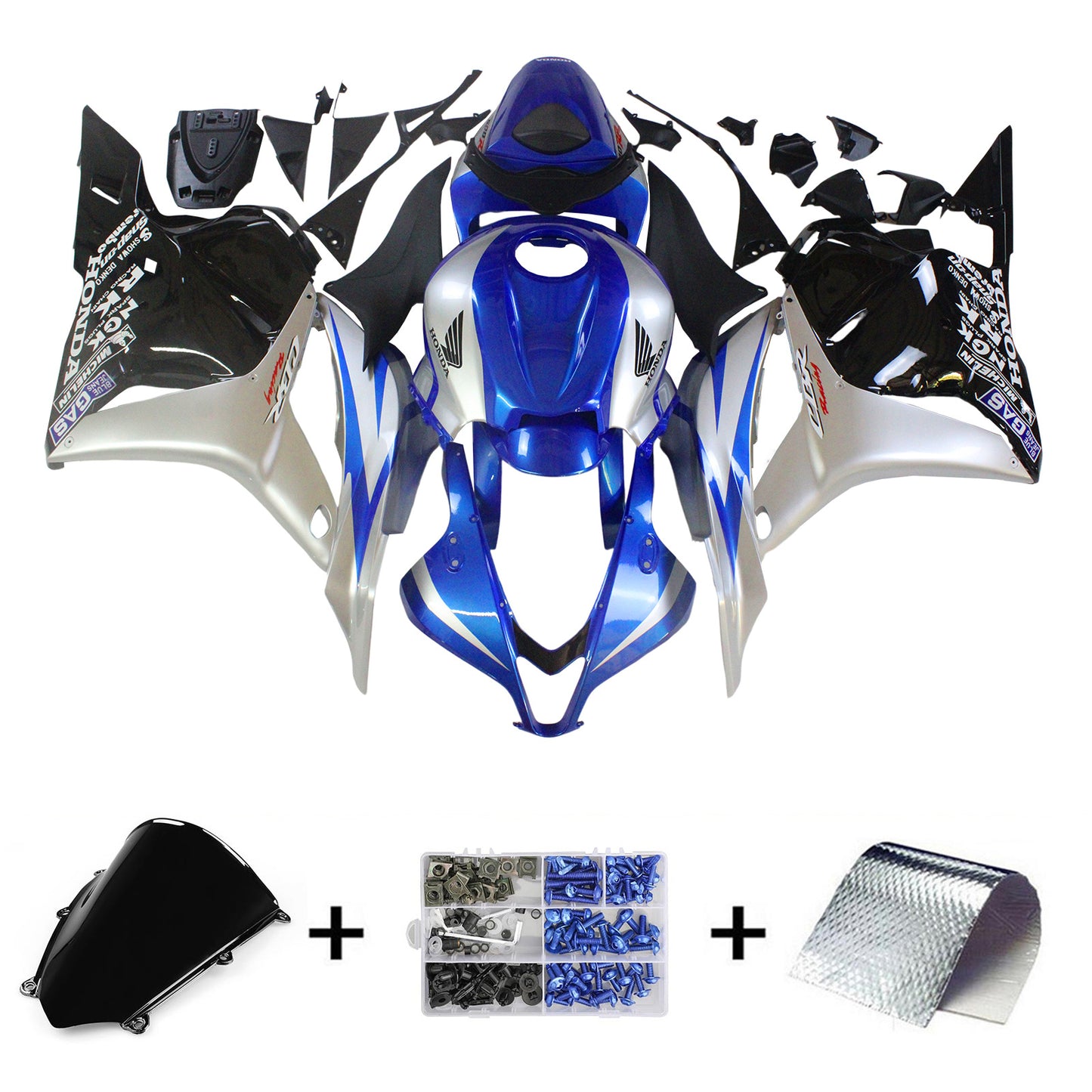 Amotopart Honda CBR600RR 2009–2012 F5 Verkleidungsset, Karosserie, Kunststoff, ABS