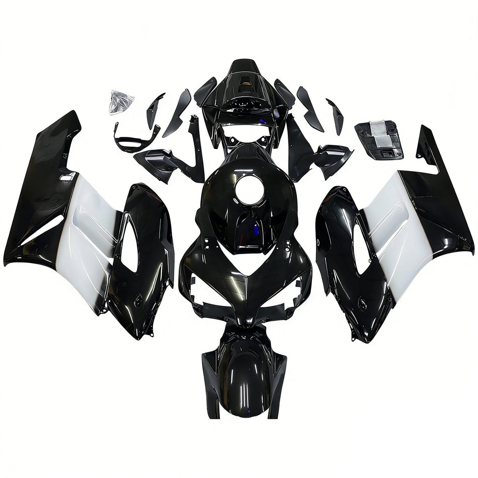 Amotopart-Verkleidungen Honda CBR1000RR 2004-2005 Verkleidung West Racing Schwarzverkleidungskit