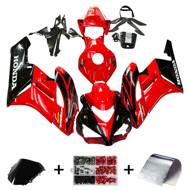 Amotopart-Verkleidungen Honda 1000RR 2004-2005 Verkleidung Red Black CBR Racing Kit Kit