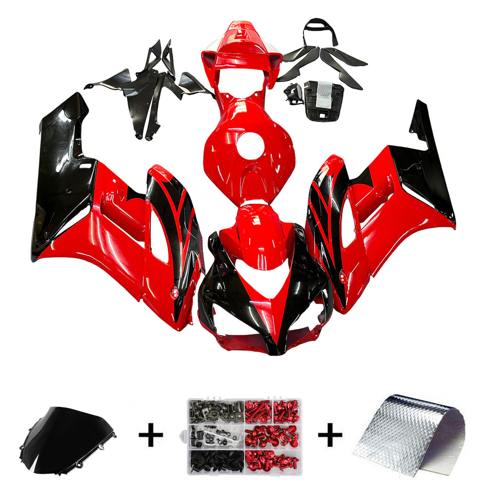 Amotopart-Verkleidungen Honda 1000RR 2004-2005 Verkleidung Red Black CBR Racing Kit Kit