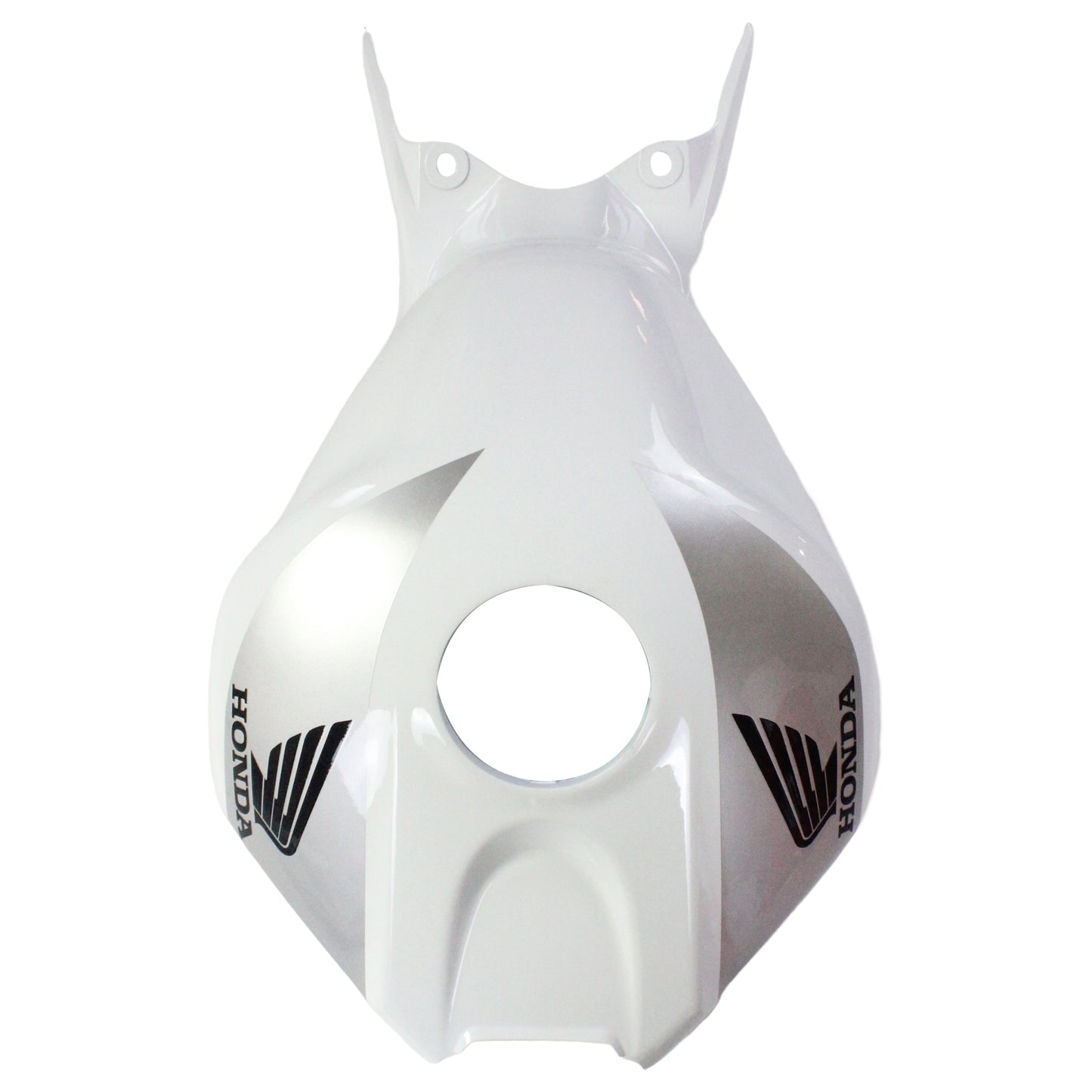 Amotopart Carénage Honda CBR1000RR 2004-2005 Carénage Carénage Blanc Argent Diviseur Carénage Kit