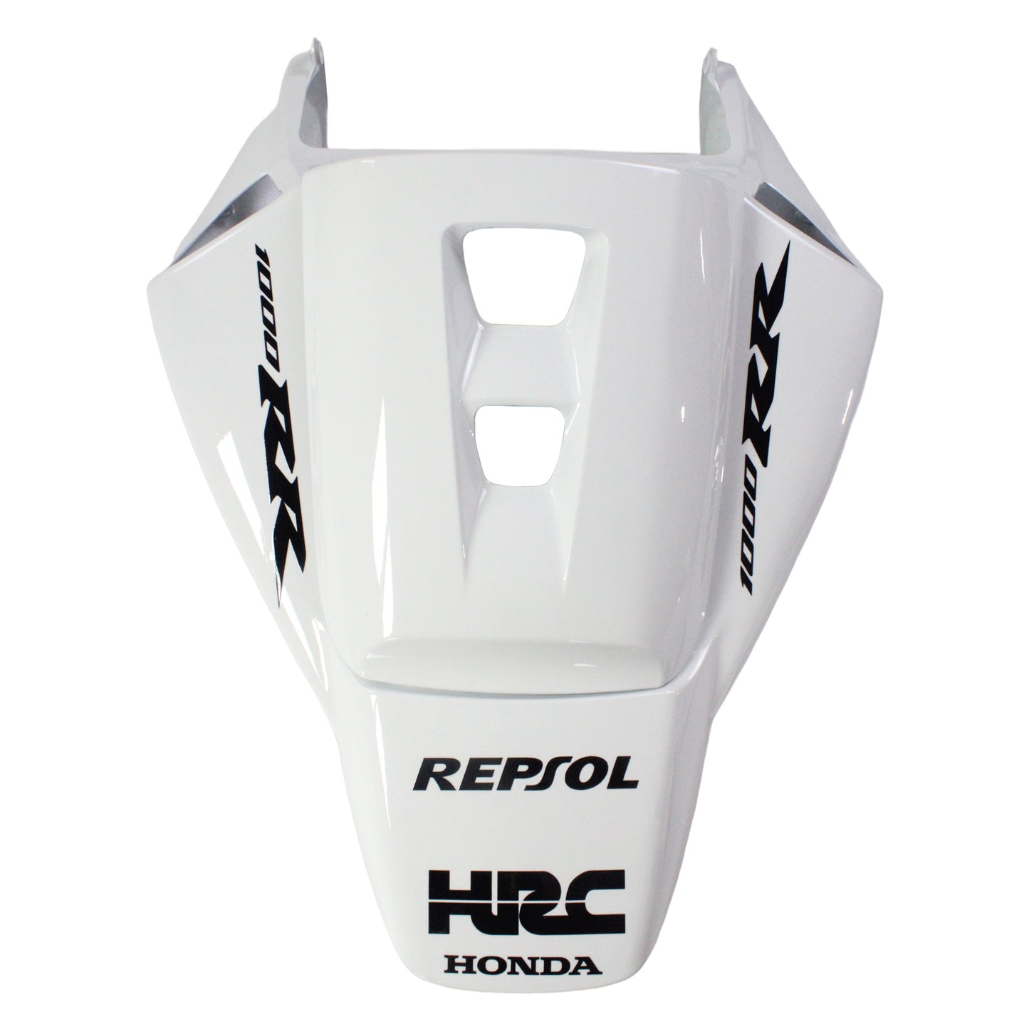 Amotopart Carénage Honda CBR1000RR 2004-2005 Carénage Carénage Blanc Argent Diviseur Carénage Kit