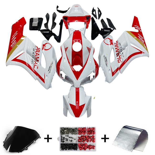 Amotopart-Verkleidungen CBR1000RR 2004-2005 Verkleidung wei? rote Honda Racing Abzugskit