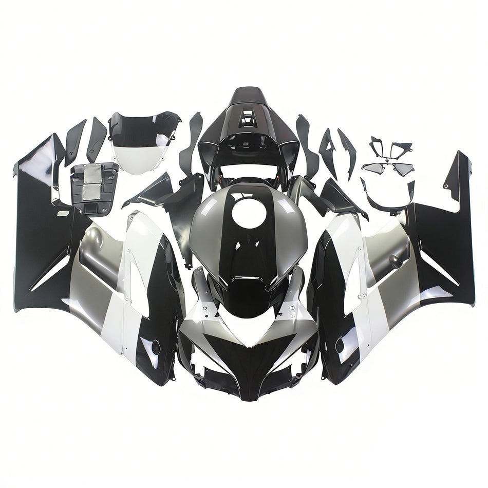 Amotopart Verkleidung Honda CBR1000RR 2004-2005 Verziehung Repsol Racing Black Silver Fairing Kit