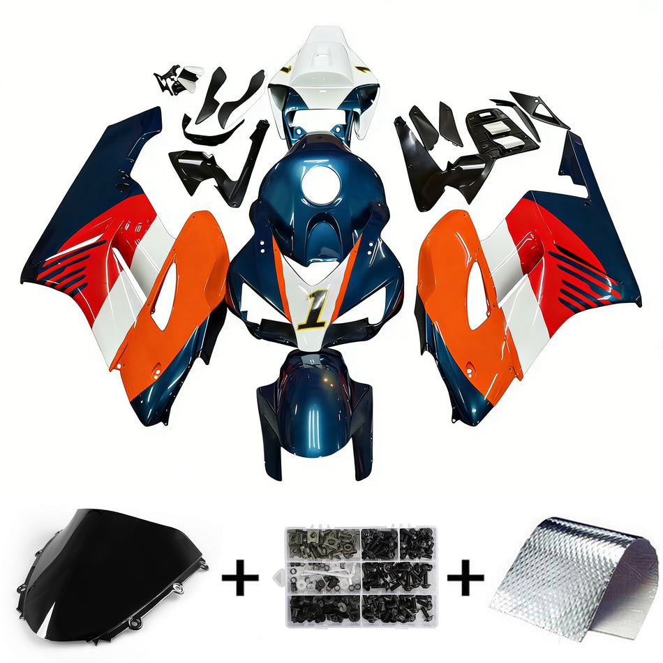 Amotopart Honda CBR1000RR 2004–2005 Verkleidungsset, Karosserie, Kunststoff, ABS
