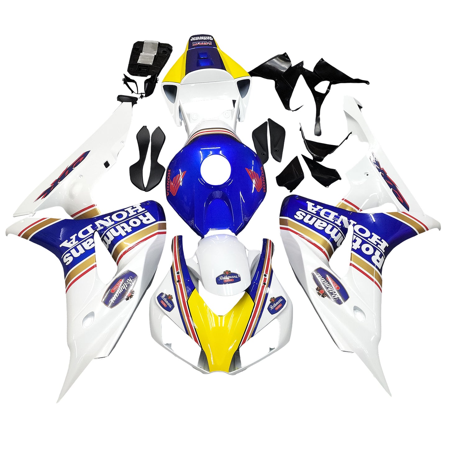 Amotopart Carénages CBR1000RR 2006-2007 Warp Multicolore Rothmans Honda Racing Trigger Kit