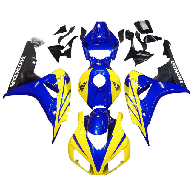 Amotopart-Verkleidungen Honda 1000RR 2006-2007 Verziehung CBR Racing Blue Yellow Abzugskit