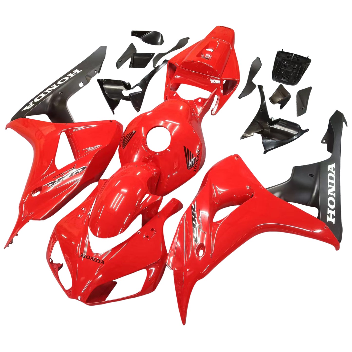 Amotopart 2006-2007 Honda CBR1000 Verkleidung Red & Balck Kit