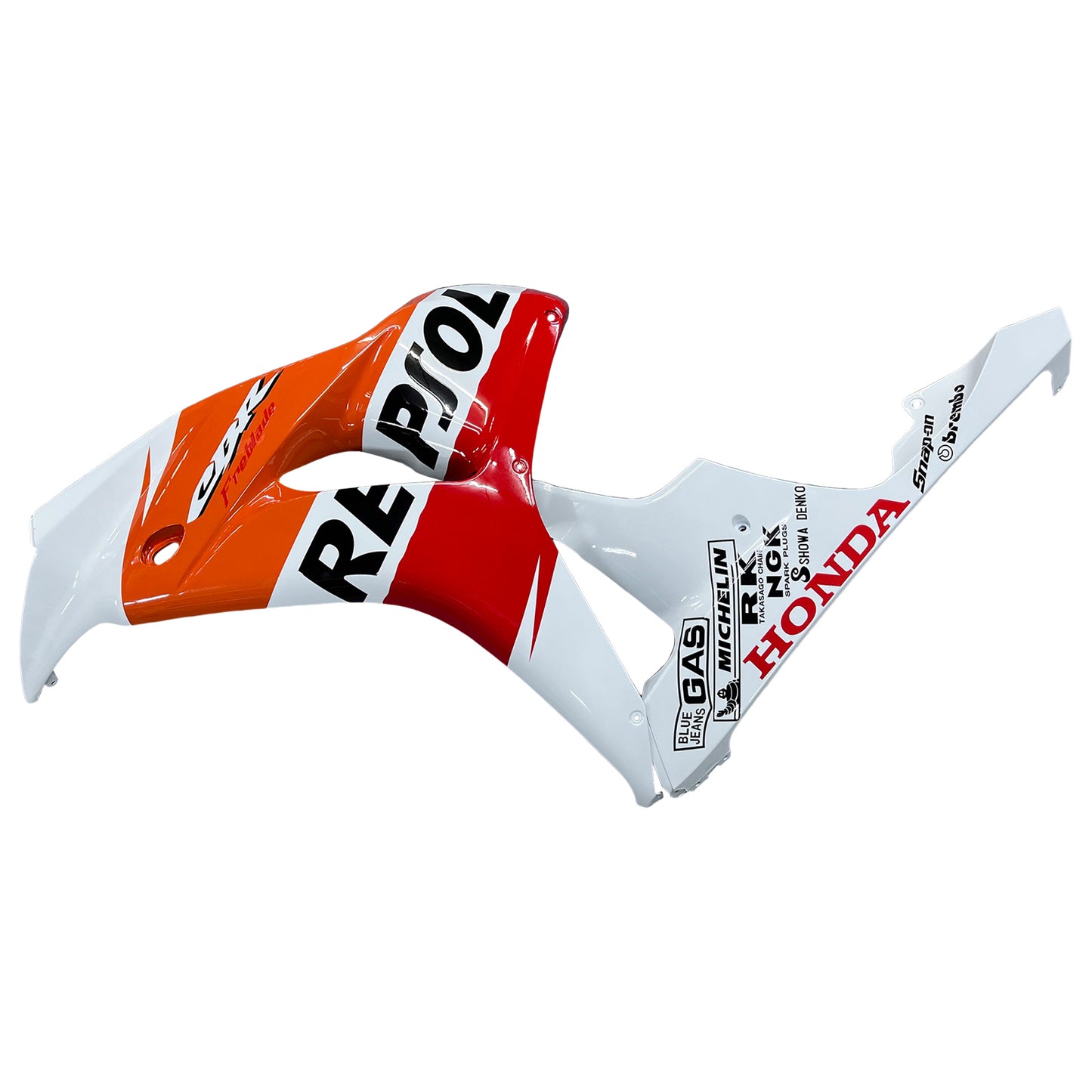 Amotopart-Verkleidungen Honda CBR1000RR 2006-2007 Verkleidungsverkleidung White Orange Repsol Racing Abzugskit