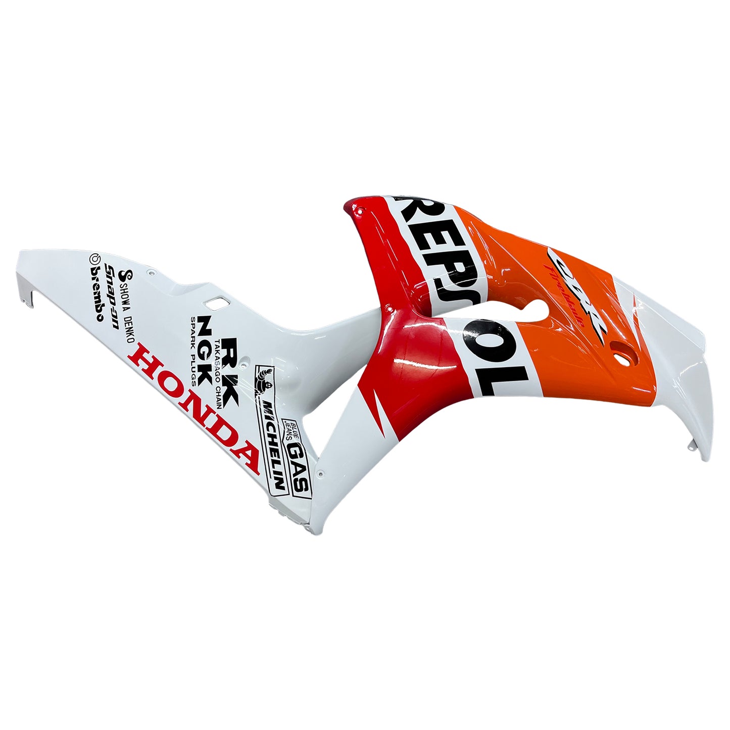 Amotopart-Verkleidungen Honda CBR1000RR 2006-2007 Verkleidungsverkleidung White Orange Repsol Racing Abzugskit