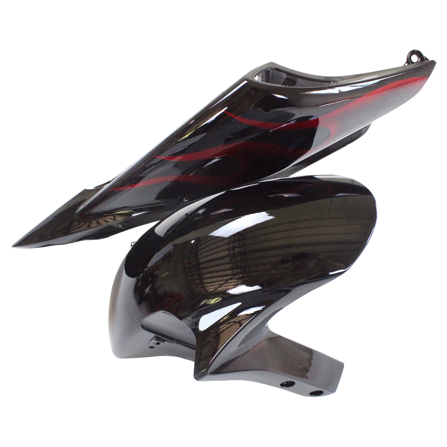 Amotopart Favoritings Honda CBR1000RR 2006-2007 Abzug Flamme Rennsport Black & Red Faites Kits Kit