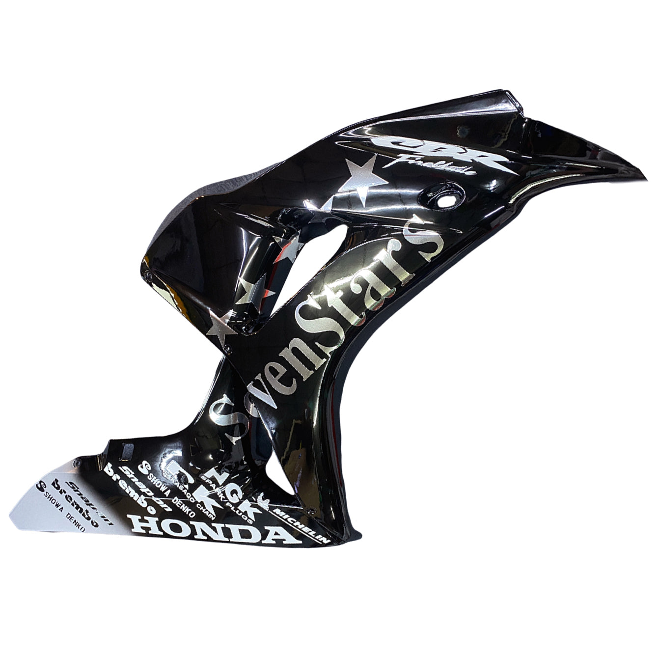 Amotopart Verkleidung Honda CBR1000RR 2006-2007 Verziehung Sevenstars Racing Black Abzugskit