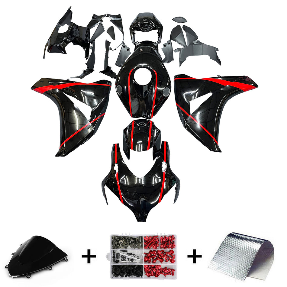Amotopart Honda CBR1000RR 2008–2011 Verkleidungsset, Karosserie, Kunststoff, ABS