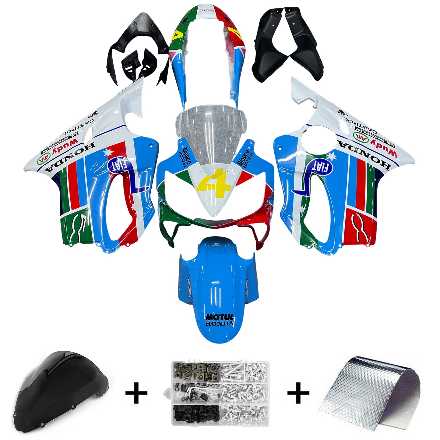 Kit de carénage Amotopart Honda CBR600 F4i 2004-2007