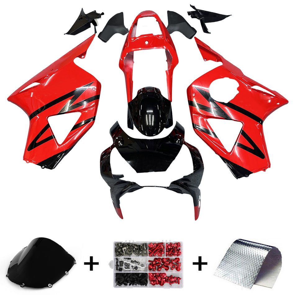 Verkleidungen 2002-2003 Honda CBR 954 RR Rot &amp; Schwarz RR Generic