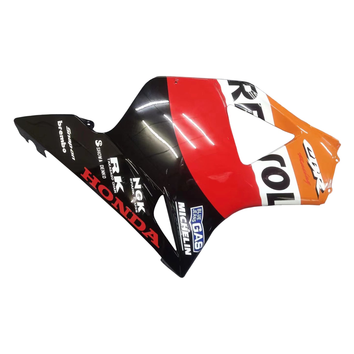 Amotopart 2002-2003 Honda CBR954 Kit de carénage orange et noir