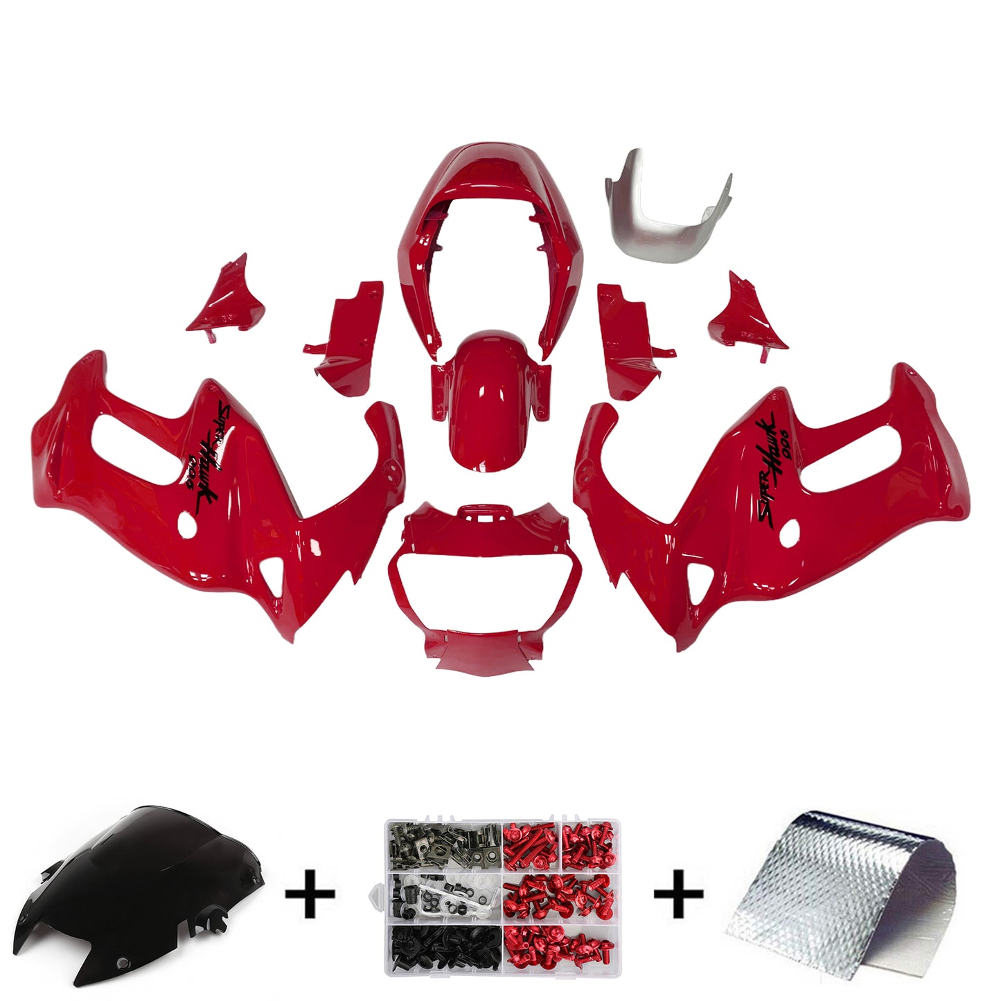 1997–2005 Honda VTR1000F Einspritzverkleidungs-Set, Karosserie, Kunststoff, ABS