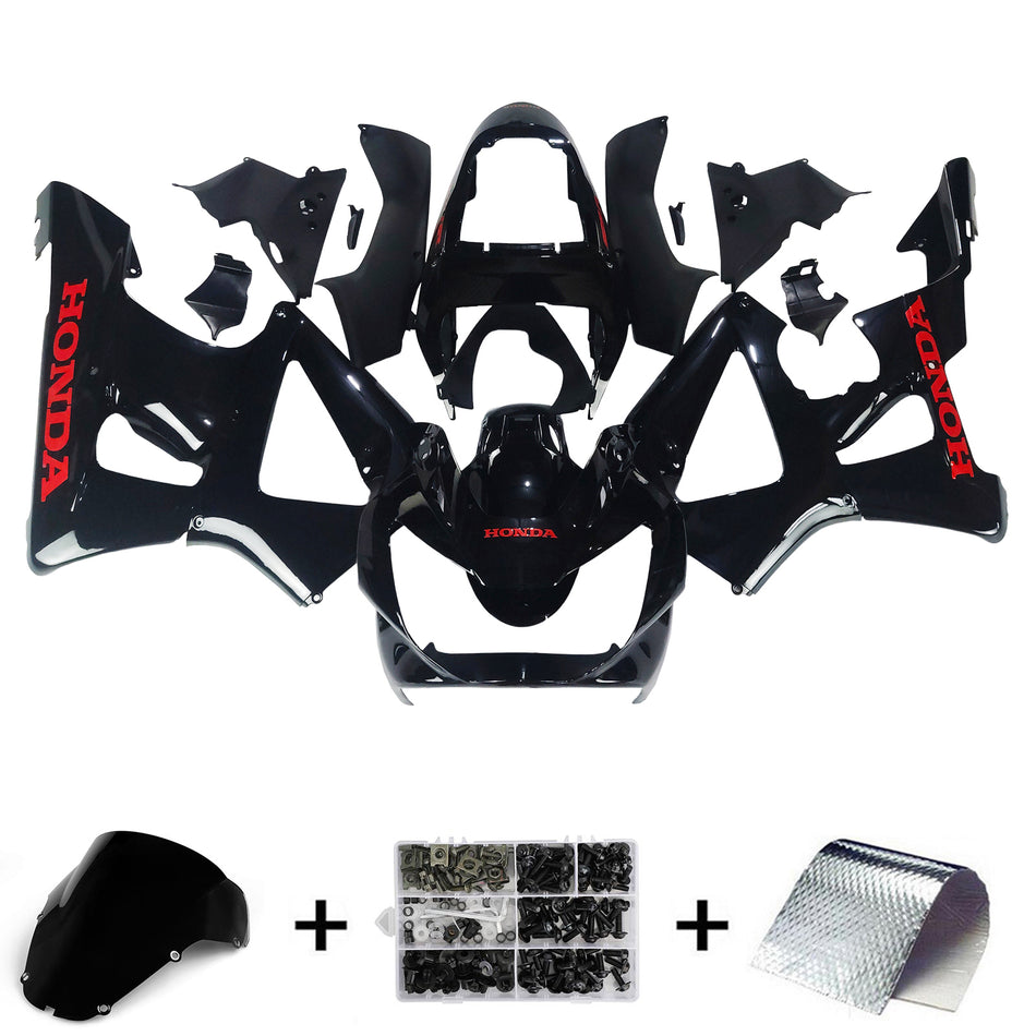 Amotopart Honda CBR929RR 2000-2001 Kit de carénage Corps Plastique ABS