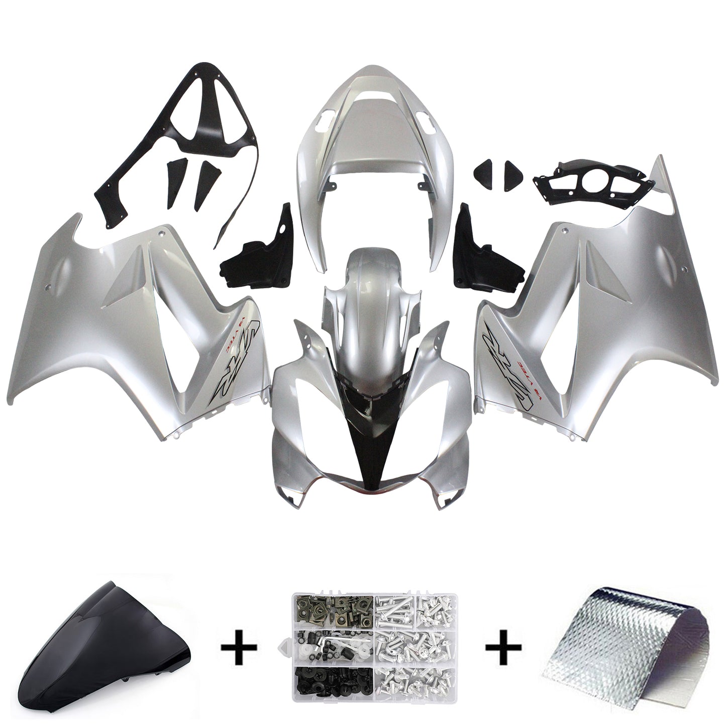 Amotopart 2002-2012 Honda VFR800 Kit de déclencheur argenté