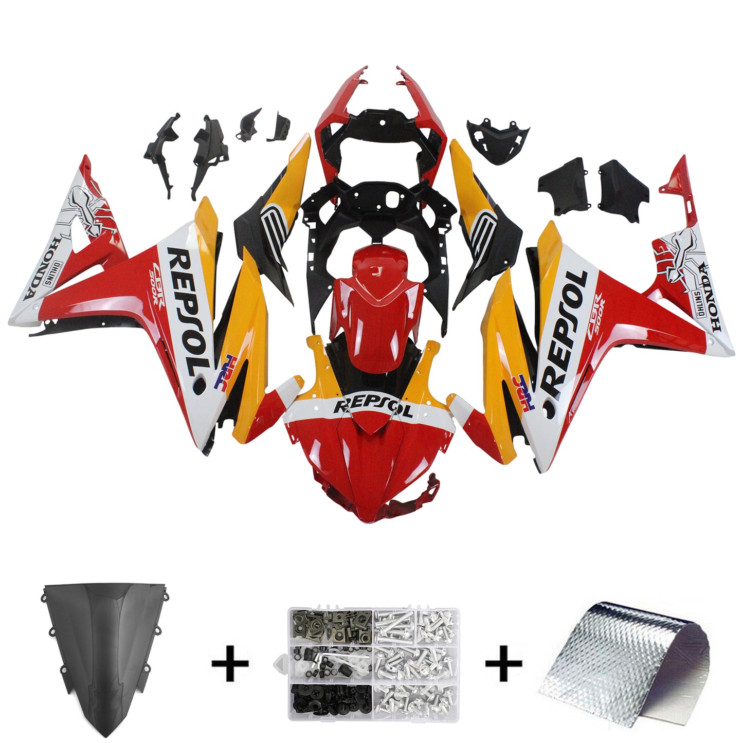 Amotopart 2016-2018 Honda CBR500R Verkleidungssatz