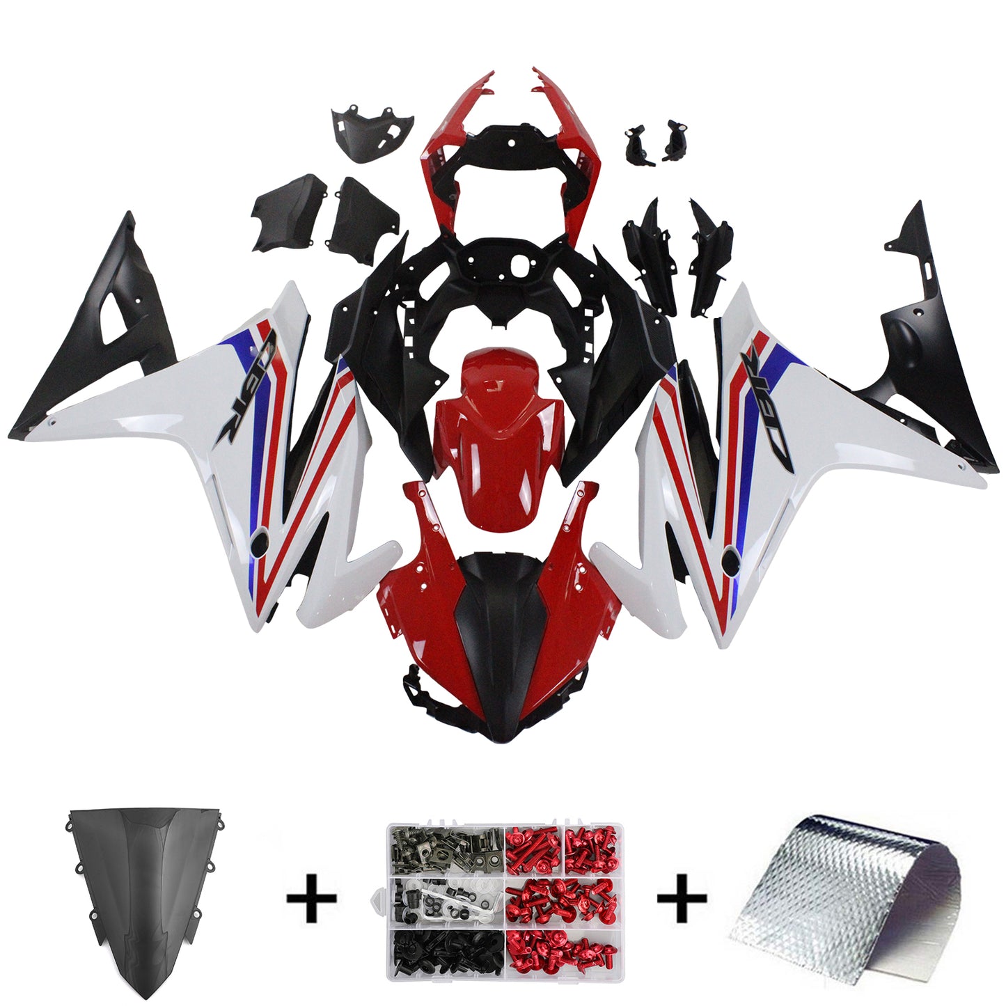 Kit de carénage Amotopart 2016-2018 Honda CBR500R