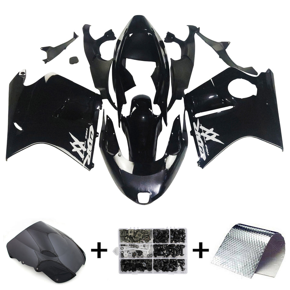 Amotopart Honda CBR1100XX SuperBlackBird 1996–2007 Verkleidungsset, Karosserie, ABS