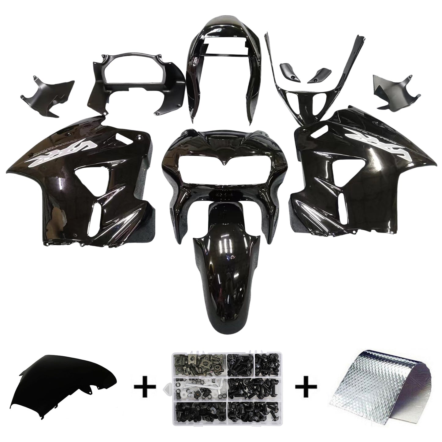 Amotopart Honda VFR800 1998-2001 Kit de carénage Corps Plastique