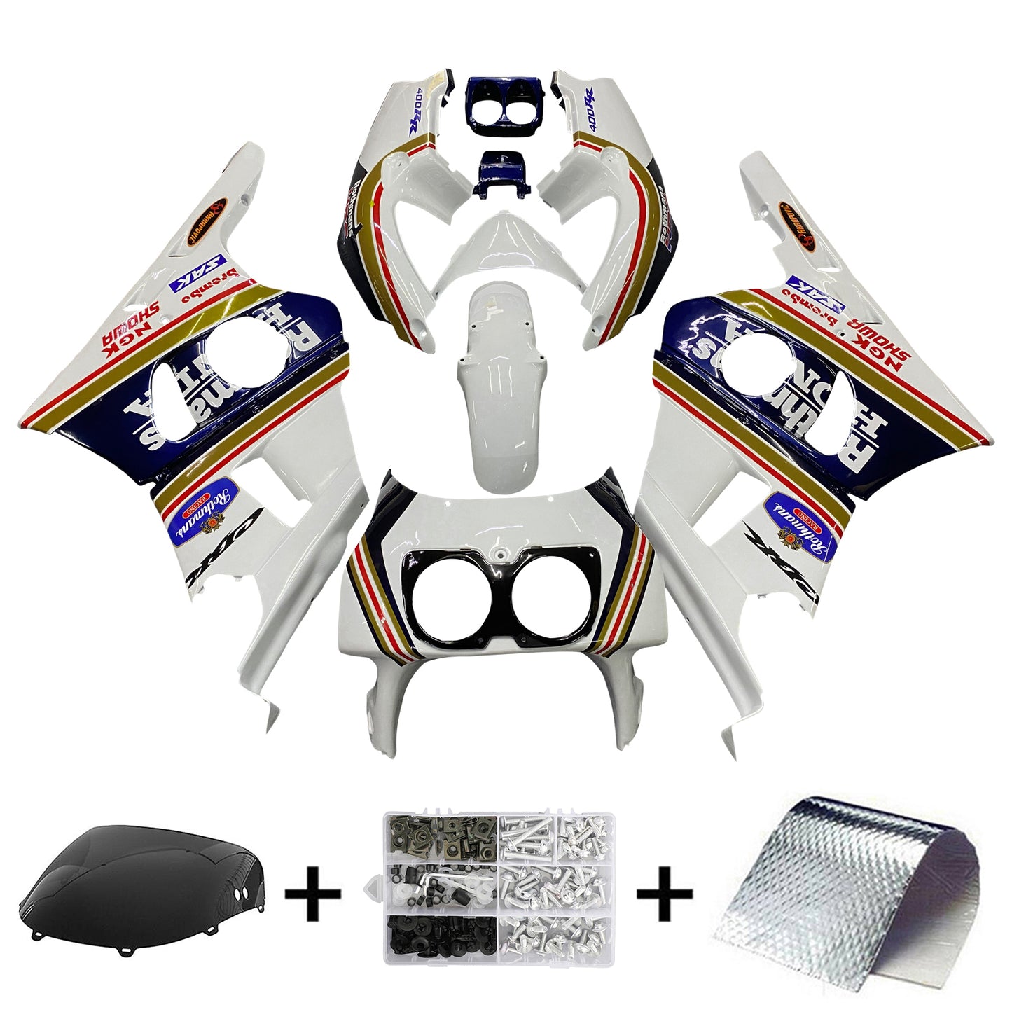 Kit de carénage Amotopart 1990-1999 Honda CBR400RR NC29