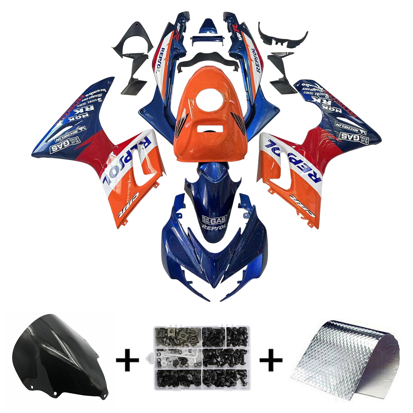 Amotopart 2002-2006 Honda CBR125R Verkleidungssatz