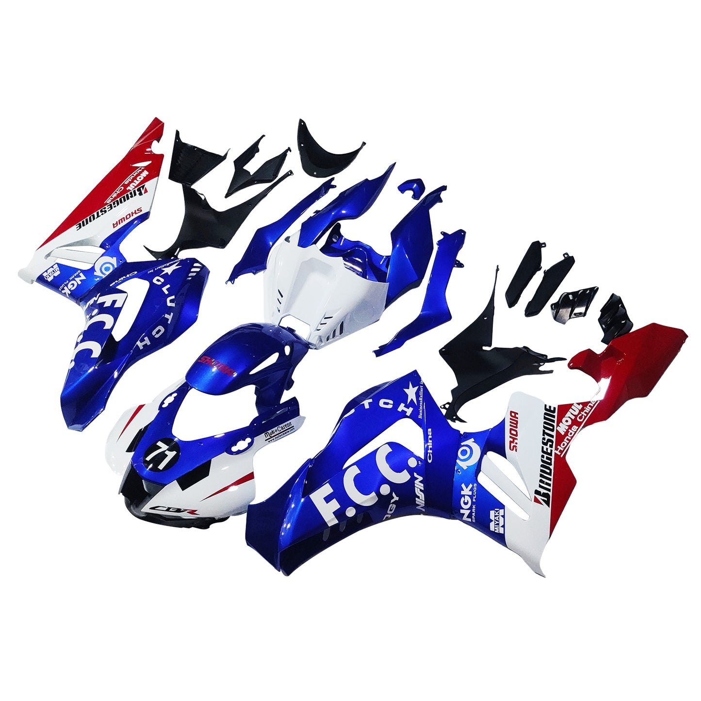 2020-2023 Honda CBR1000RR-R Einspritzverkleidungssatz Karosserie Kunststoff ABS