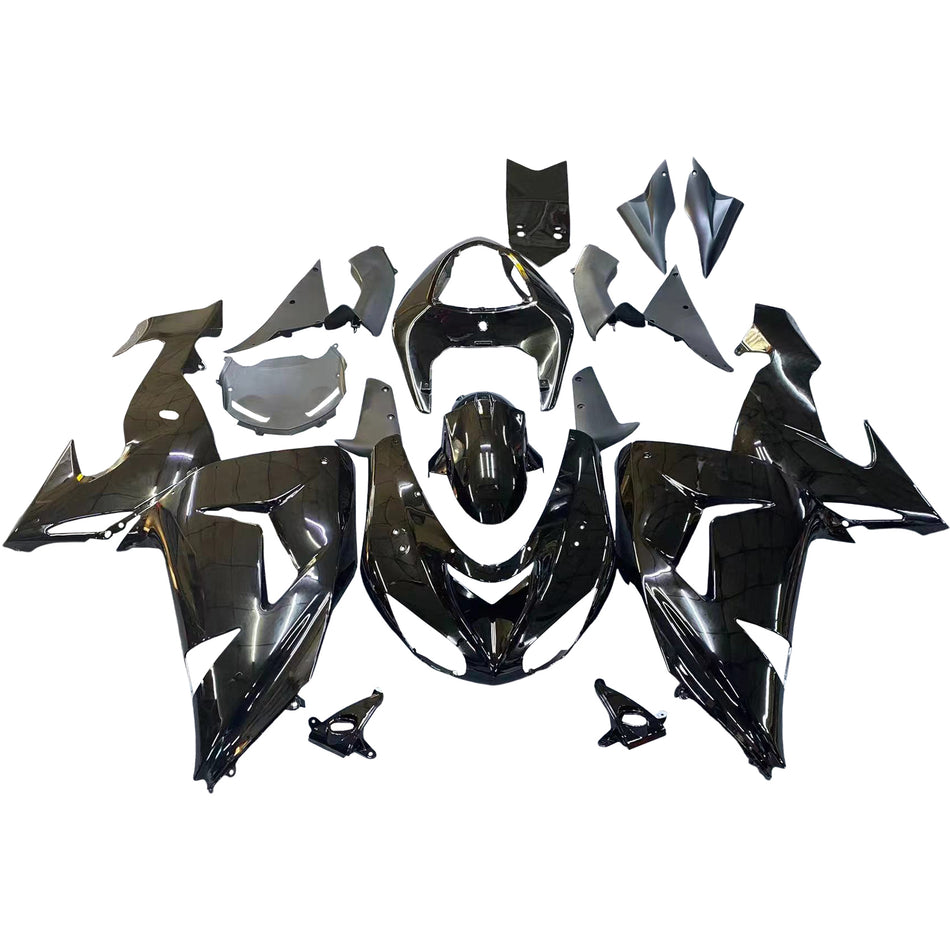 Amotopart Kawasaki ZX10R 06-07 Verkleidung gelbe schwarze Injektion Kunststoff Kit