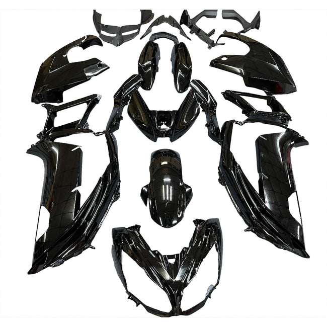 Amotopart Injection Vente Kit Plastique Pour Kawasaki Ninja 650 EX650 2012-2016 GLOSS Black Generic