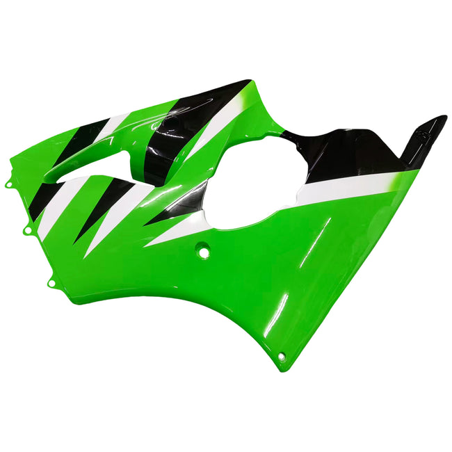 Amotopart 2000-2002 Kawasaki ZX6R Carénage Noir Vert Kit